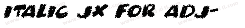 Italic JX for adj字体转换